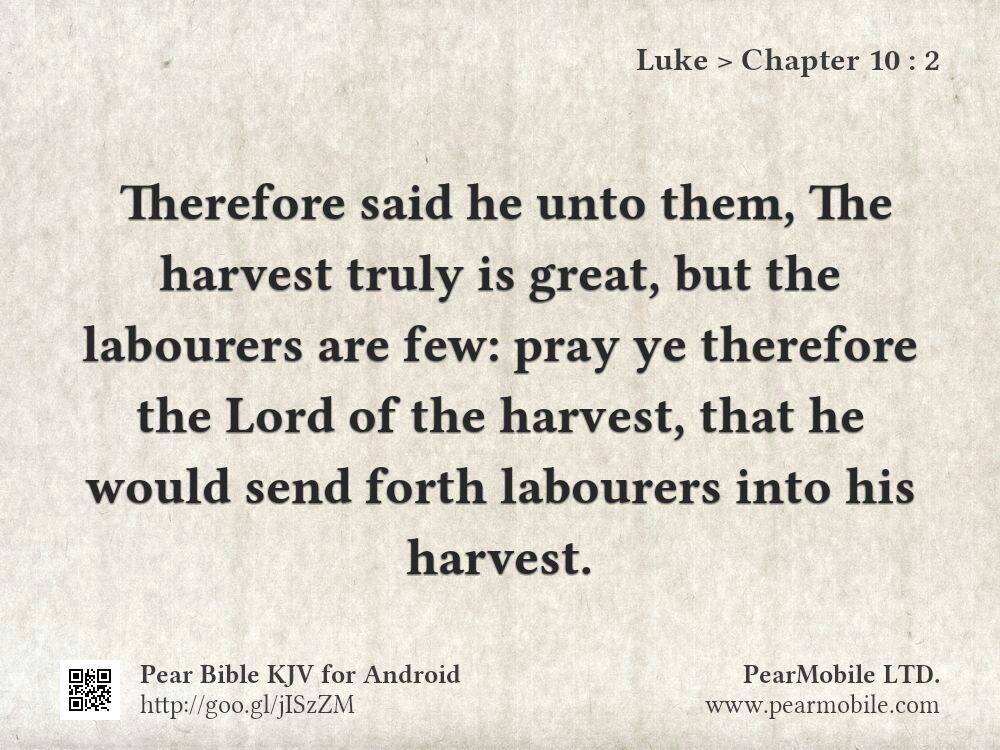 Luke, Chapter 10:2